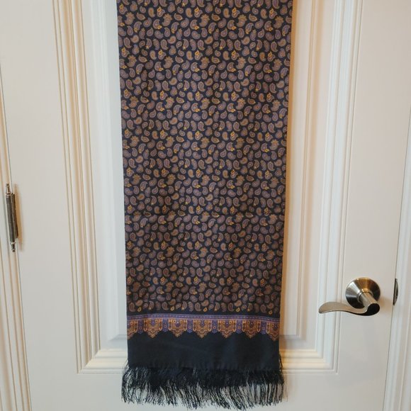 NWOT Dion 100% Silk Scarf - Picture 2 of 12